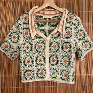 Elegant Crochet Style Blouse